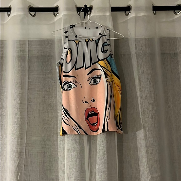 Graphic Pop Art Tank Top ~Medium - Picture 2 of 3